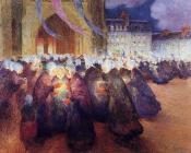 费迪南德 卢瓦扬 : Nightime Procession at Saint-Pol-de-Leon